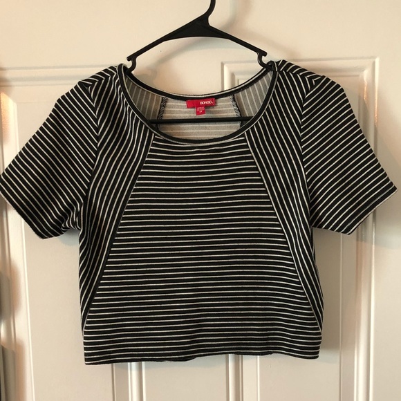 Bongo Stripped Crop Top - Picture 2 of 4